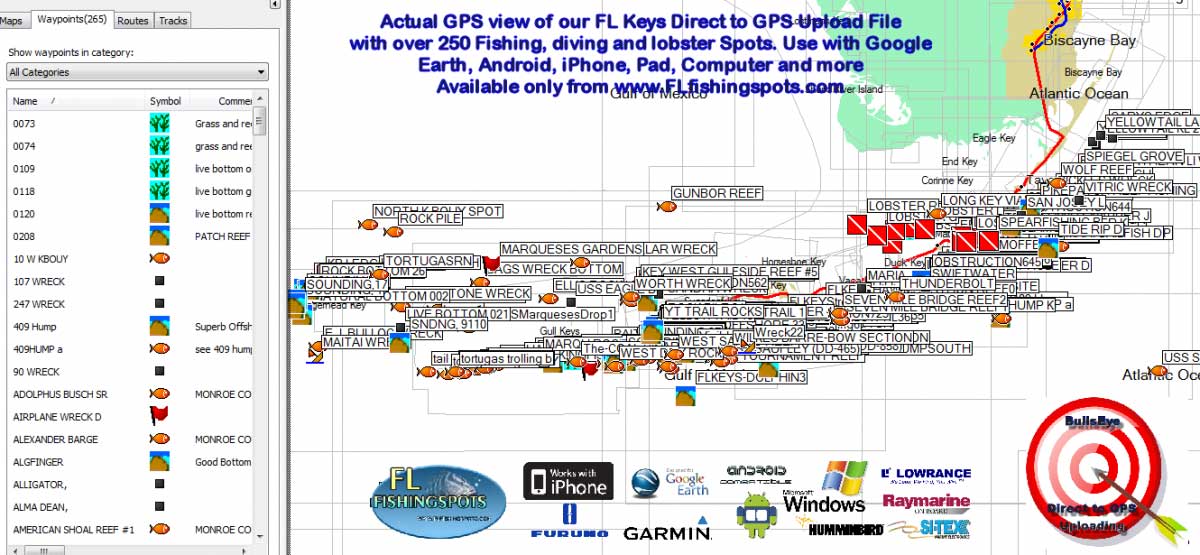 Florida Keys Fishing Charts