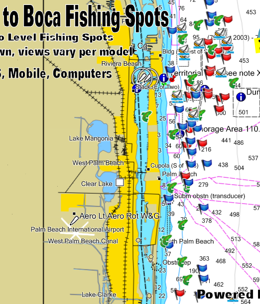 Palm Beach Florida Fishing Spots for fishing coverage in Palm Beach, North Palm Beach, South Palm Beach, Lake Worth, Boca Raton Florida