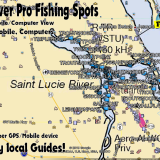 St. Lucie River Fishing Map in Stuart Florida