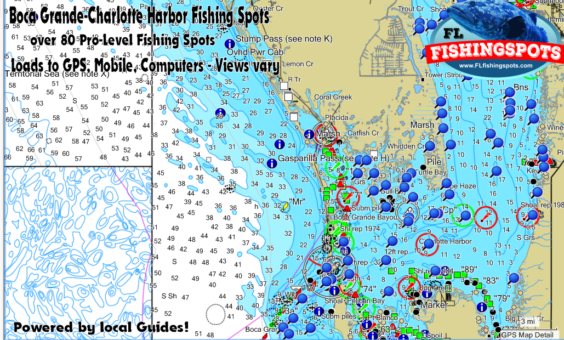 Boca Grande & Charlotte Harbor Fishing Spots for GPS | Boca Grande, Florida