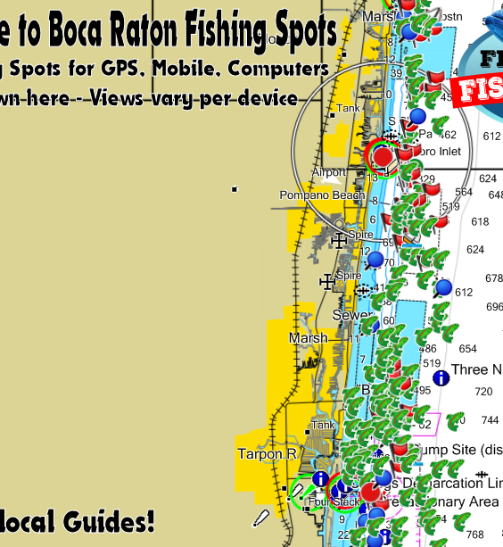 Fort Lauderdale Fishing Map Picture of Fishing