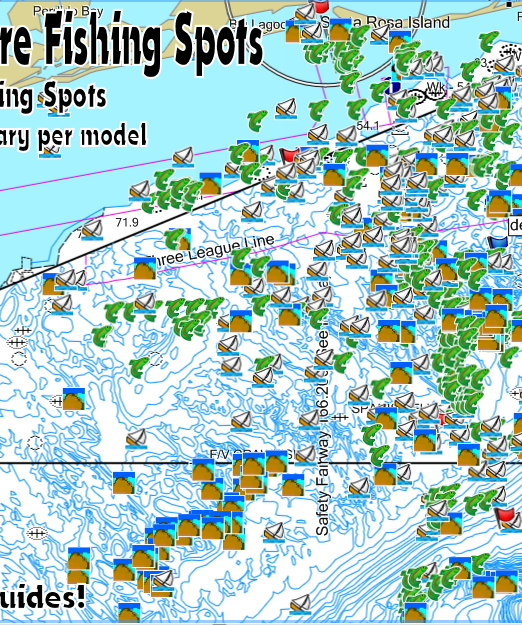 Pensacola Florida Fishing Spots for GPS