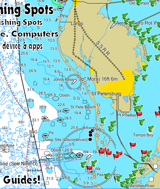 Tampa Bay Fishing Spots for GPS