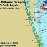 Titusville to Melbourne Florida Fishing Spots for GPS