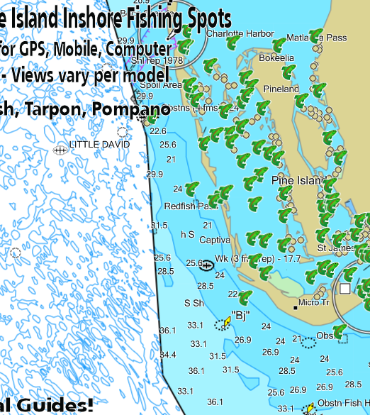 Fort Myers, Sanibel, Pine Island GPS Fishing Spots