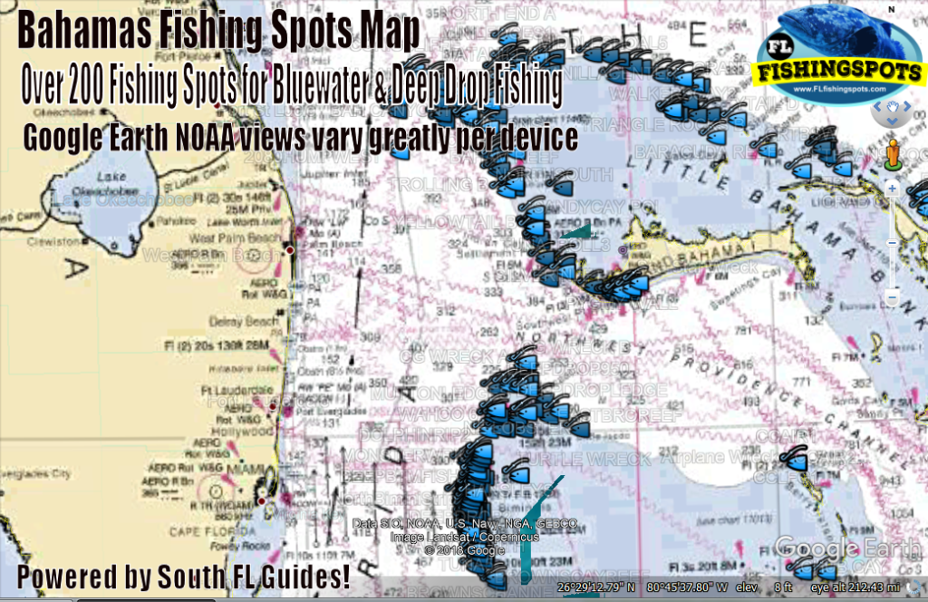 Bamahas Fishing Map