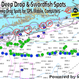 Lpwer Keys Deep Drop Fishing Spots and Swordfish Spots