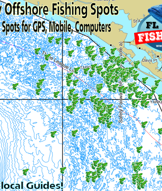 Panama City Florida Fishing Spots Map