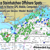 Apakachicola to Steinhatchee Fishing Spots for GPS