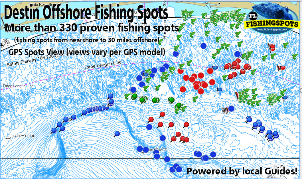 Deston Offshore Fishing Spots for GPS