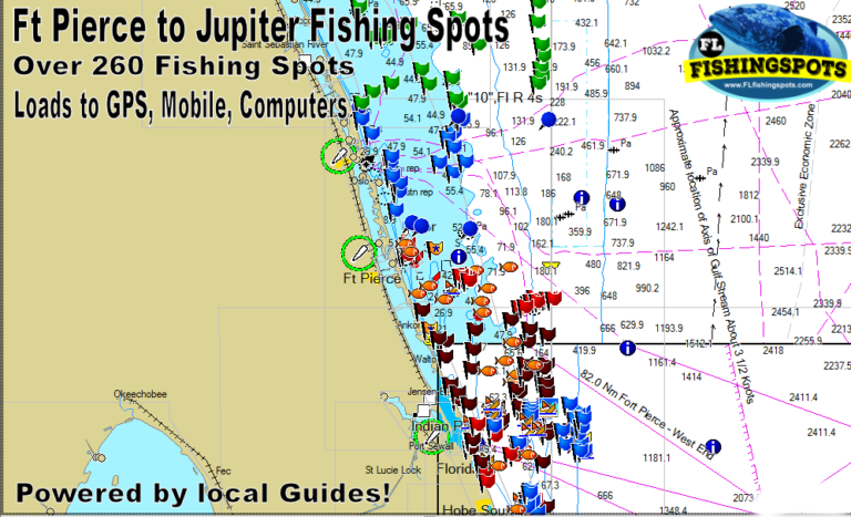 Florida Fishing Maps with GPS Coordinates | Florida Fishing Maps for GPS