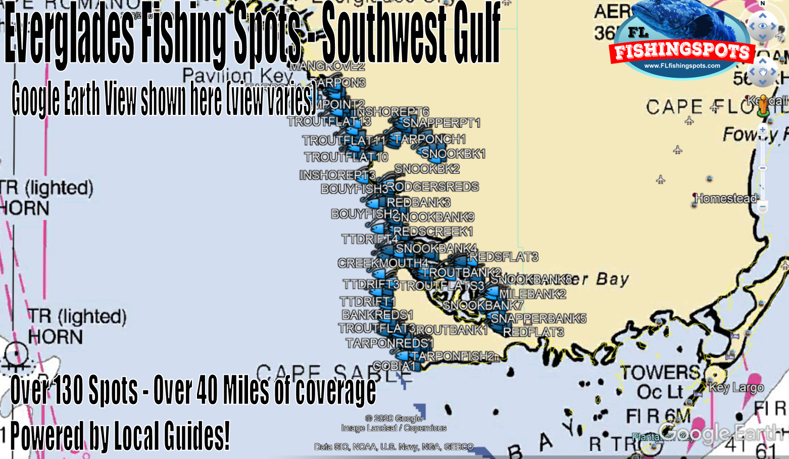 Everglades Fishing Map and Fishing Spots