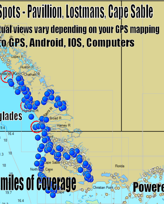 Everglades Fishing Spots Map - By Florida Fishing Spots