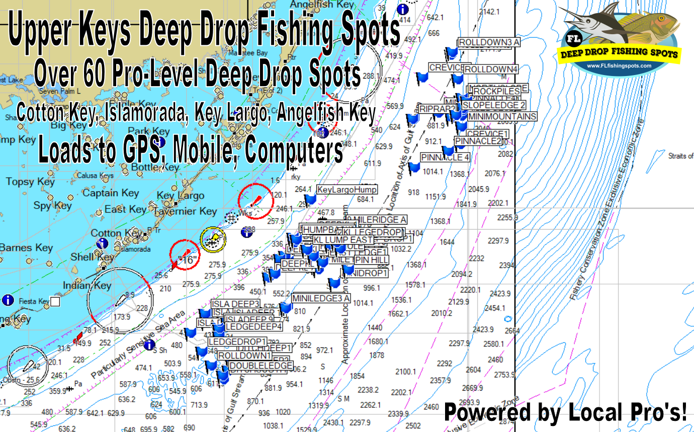 Upper Florida Keys Deep Drop Fishing Spots