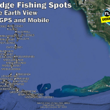 Pulley Ridge Fishing Spots on Google Earth