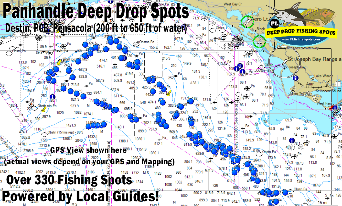 Florida Gulf Deep Drop Spots - Florida Panhandle